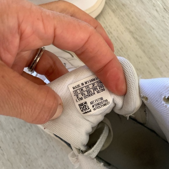 Adidas Hoops 2.0 Mid J 'White Legend Ink' Shoes‎ - Picture 8 of 8